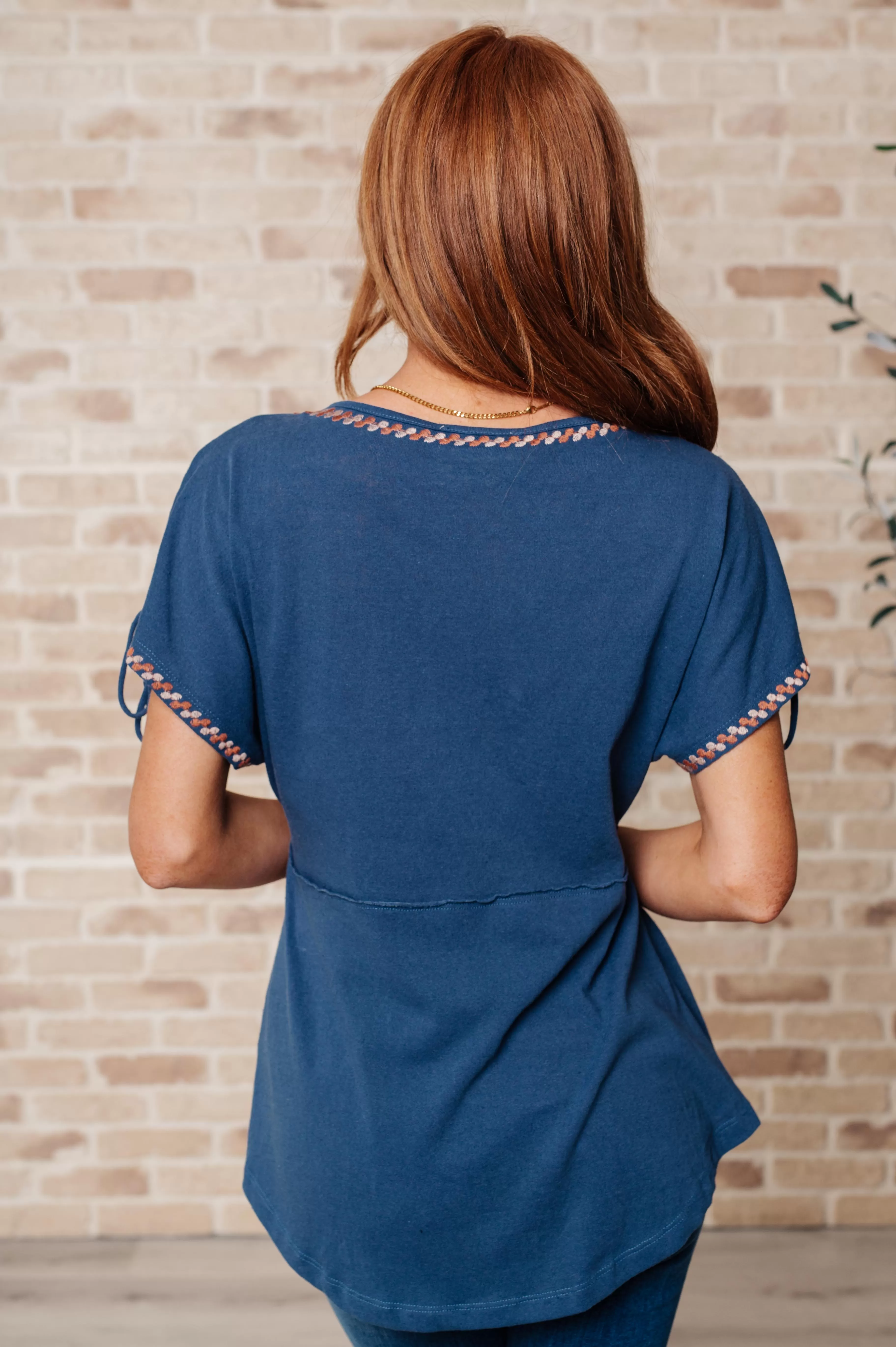 Greece Lightning V-Neck Blouse